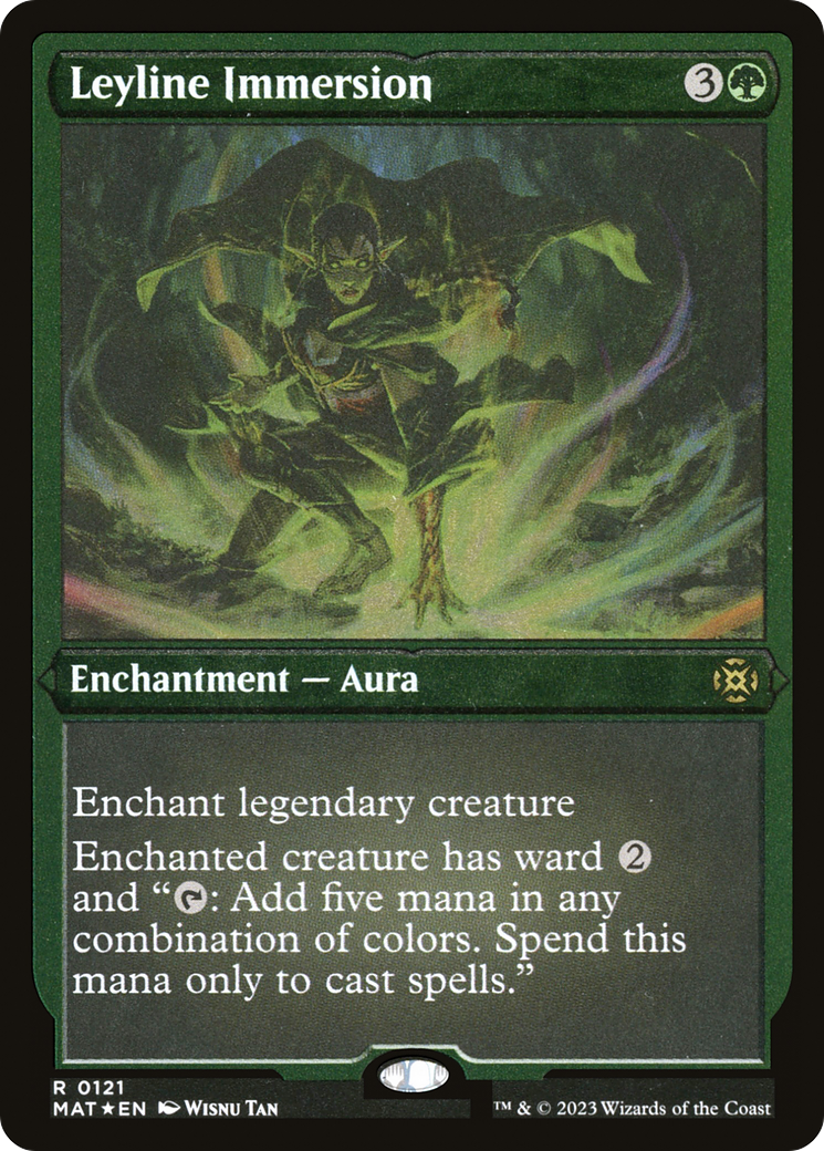Leyline Immersion - Rare Enchantment — Aura card from March of the Machine: The Aftermath