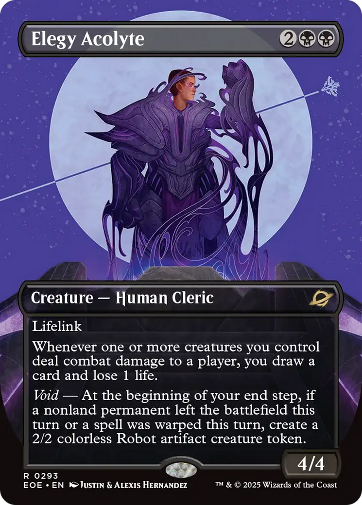 Elegy Acolyte - Rare Creature — Human Cleric card from Edge of Eternities