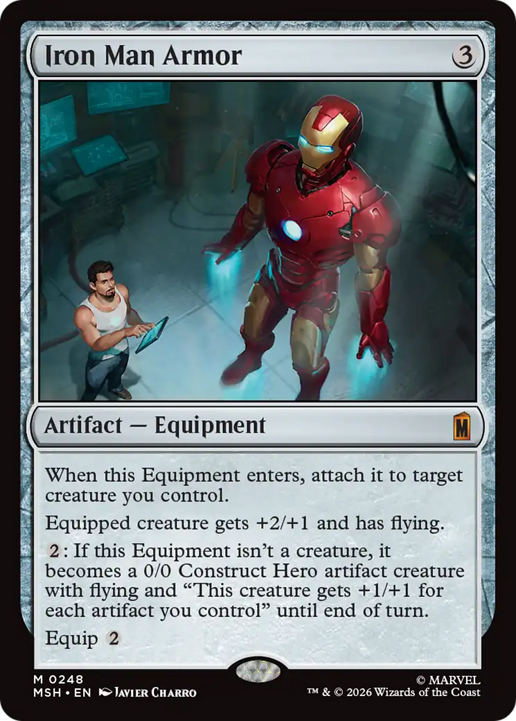 Iron Man Armor - Mythic Artifact — Equipment card from Marvel Super Heroes