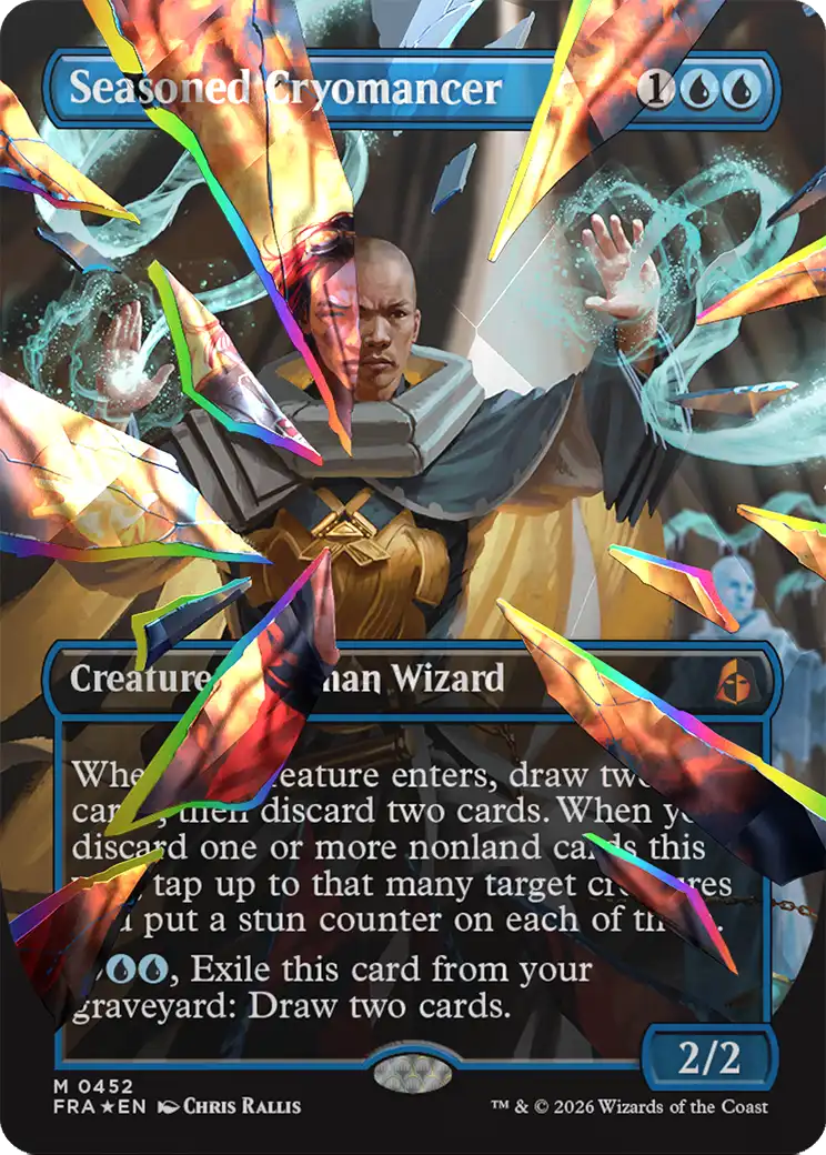Seasoned Cryomancer - Mythic Creature — Human Wizard card from Reality Fracture