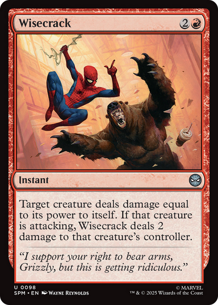 Wisecrack - Uncommon Instant card from Marvel's Spider-Man