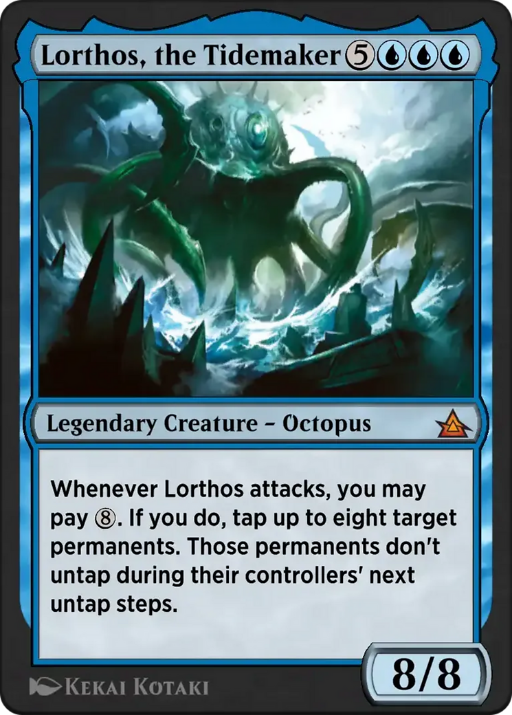 Lorthos, the Tidemaker - Mythic Legendary Creature — Octopus card from Through the Omenpaths Bonus Sheet