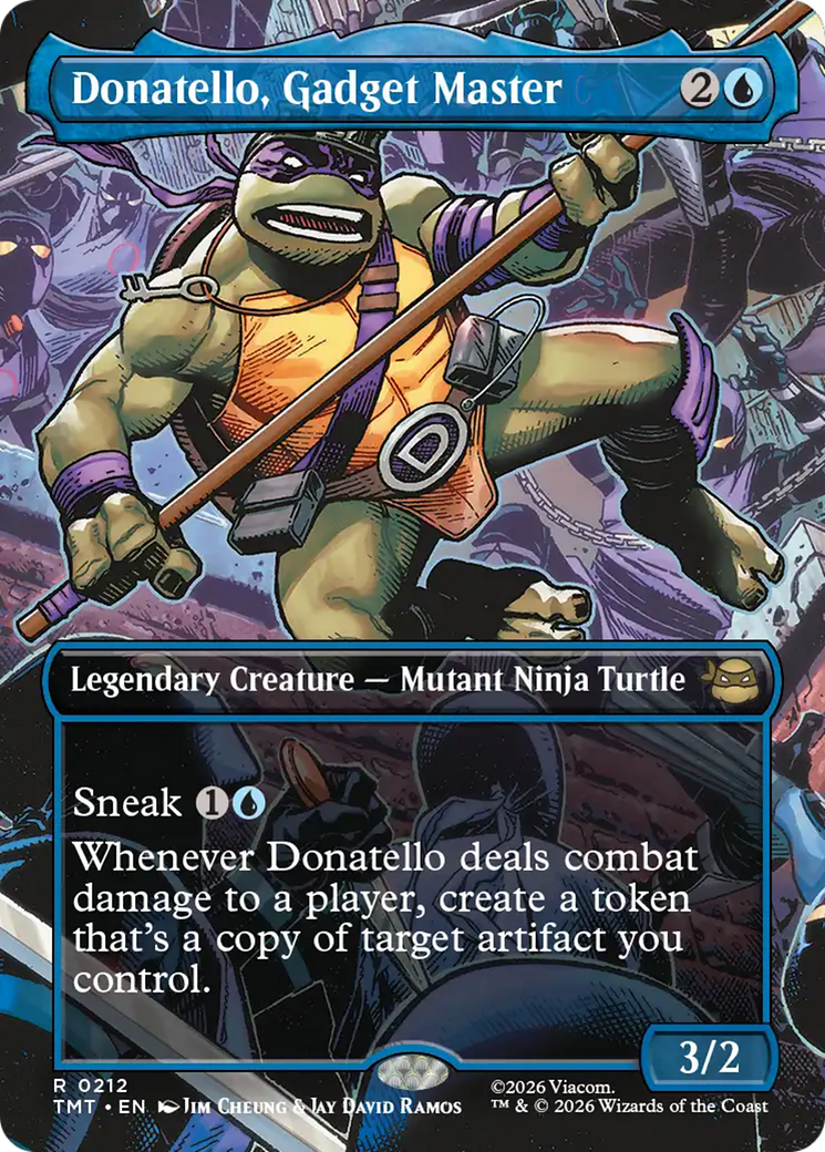 Donatello, Gadget Master - Rare Legendary Creature — Mutant Ninja Turtle card from Teenage Mutant Ninja Turtles