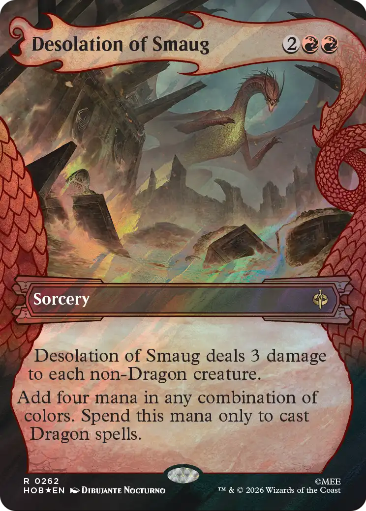 Desolation of Smaug - Rare Sorcery card from The Hobbit