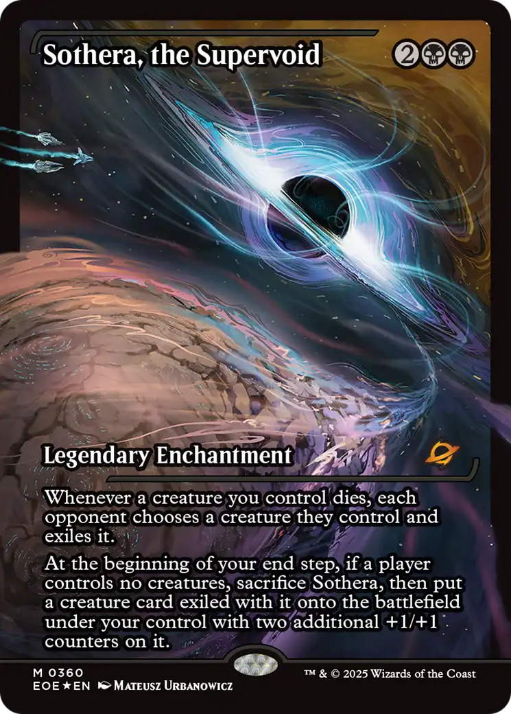 Sothera, the Supervoid - Mythic Legendary Enchantment card from Edge of Eternities