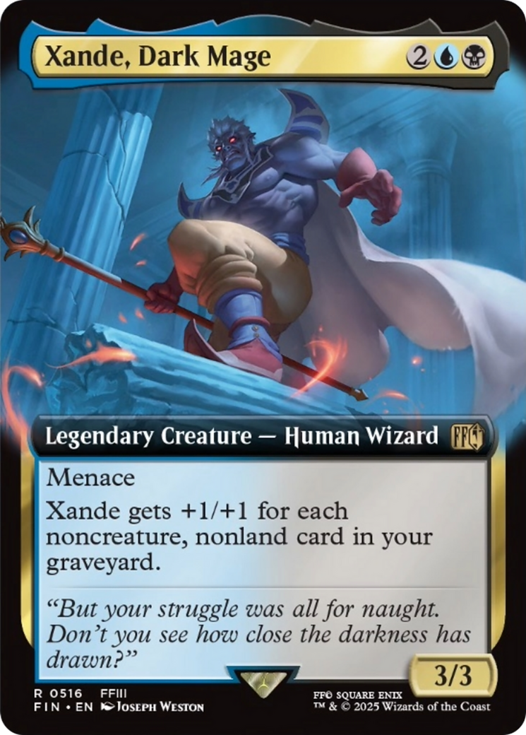 Xande, Dark Mage - Rare Legendary Creature — Human Wizard card from Final Fantasy
