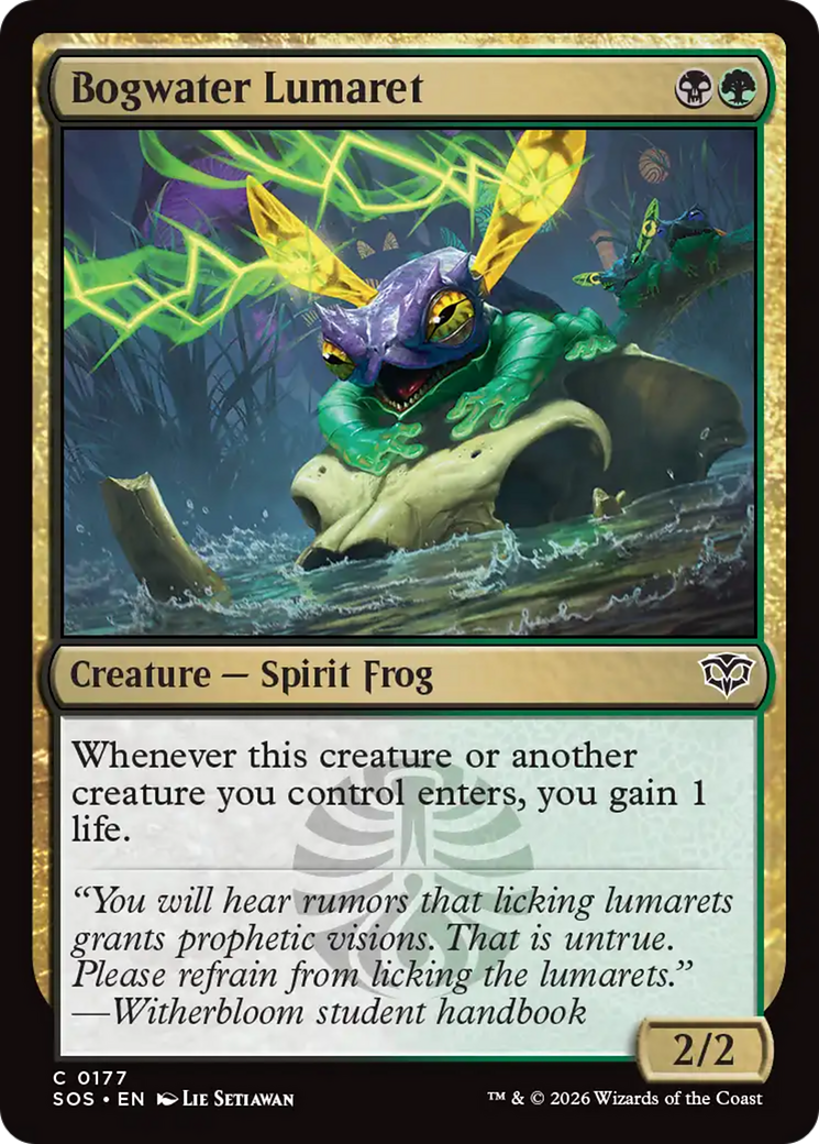 Bogwater Lumaret - Common Creature — Spirit Frog card from Secrets of Strixhaven