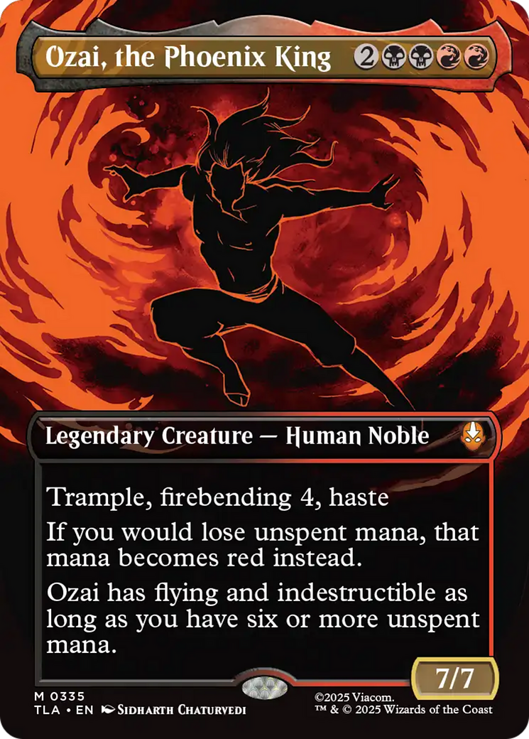 Ozai, the Phoenix King - Mythic Legendary Creature — Human Noble card from Avatar: The Last Airbender