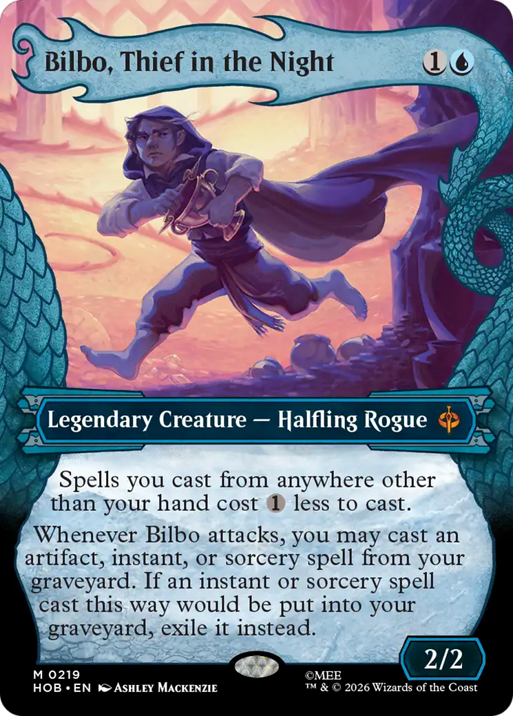 Bilbo, Thief in the Night - Mythic Legendary Creature — Halfling Rogue card from The Hobbit
