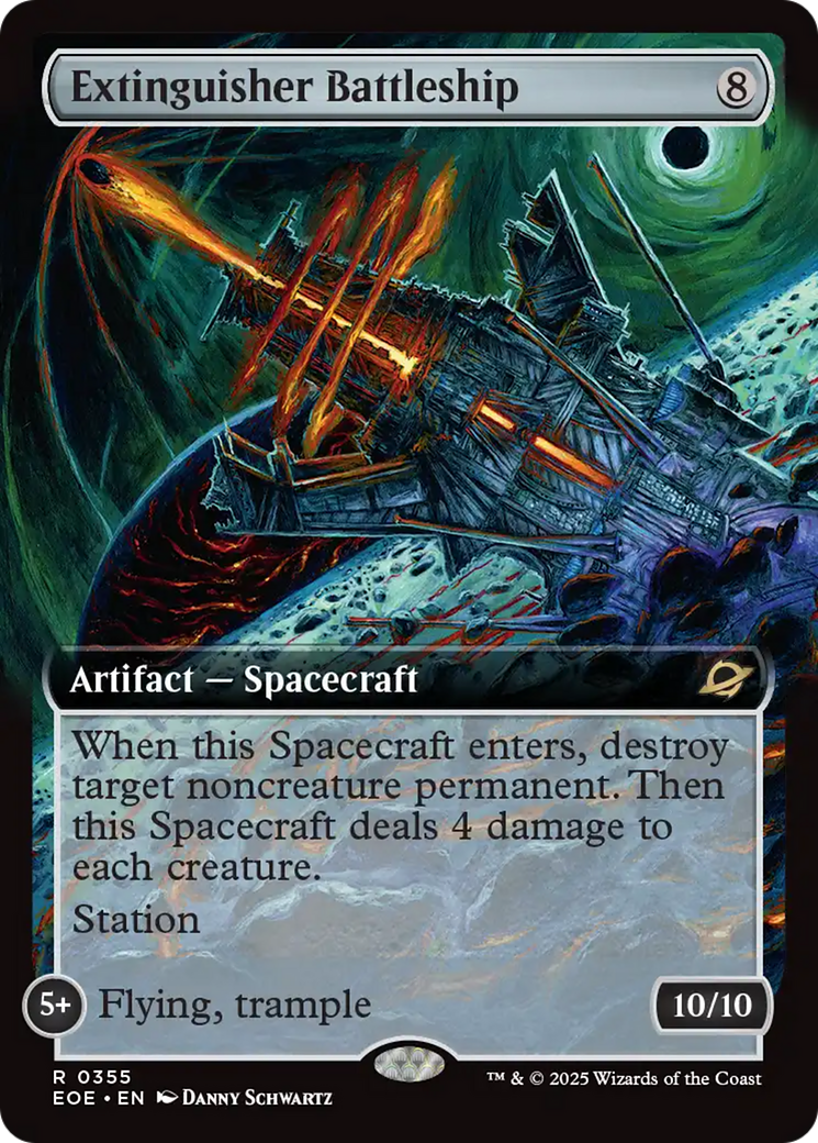Extinguisher Battleship - Rare Artifact — Spacecraft card from Edge of Eternities