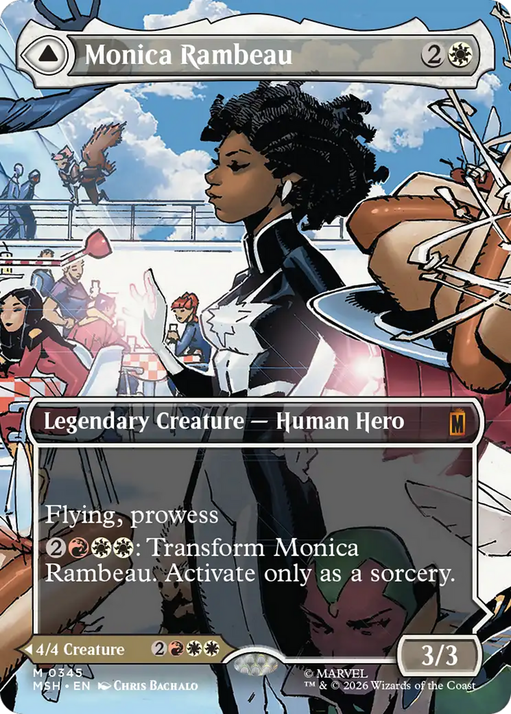 Monica Rambeau // Photon, Living Light - Mythic Legendary Creature — Human Hero card from Marvel Super Heroes