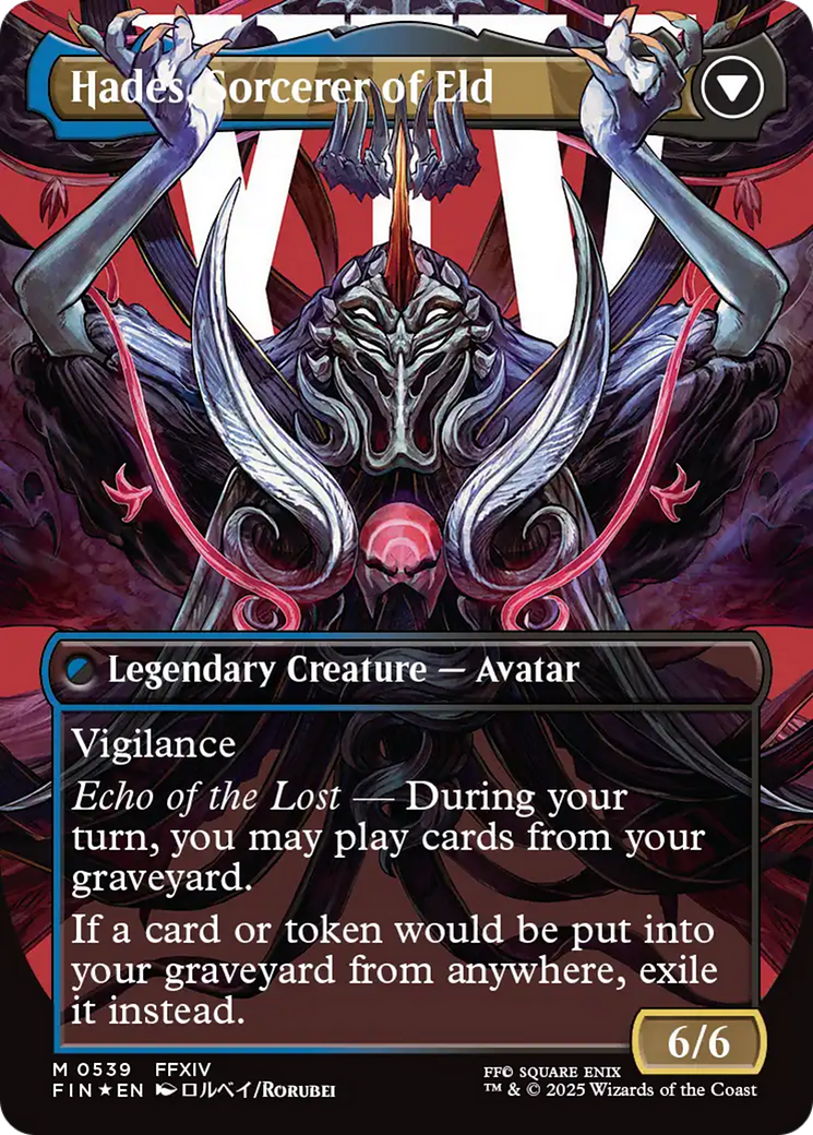 Back face of Emet-Selch, Unsundered // Hades, Sorcerer of Eld - Legendary Creature — Avatar card