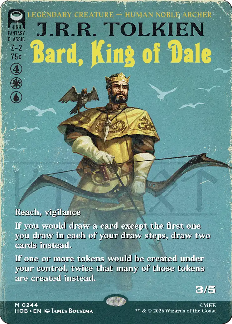 Bard, King of Dale - Mythic Legendary Creature — Human Noble Archer card from The Hobbit