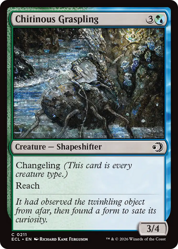 Chitinous Graspling - Common Creature — Shapeshifter card from Lorwyn Eclipsed