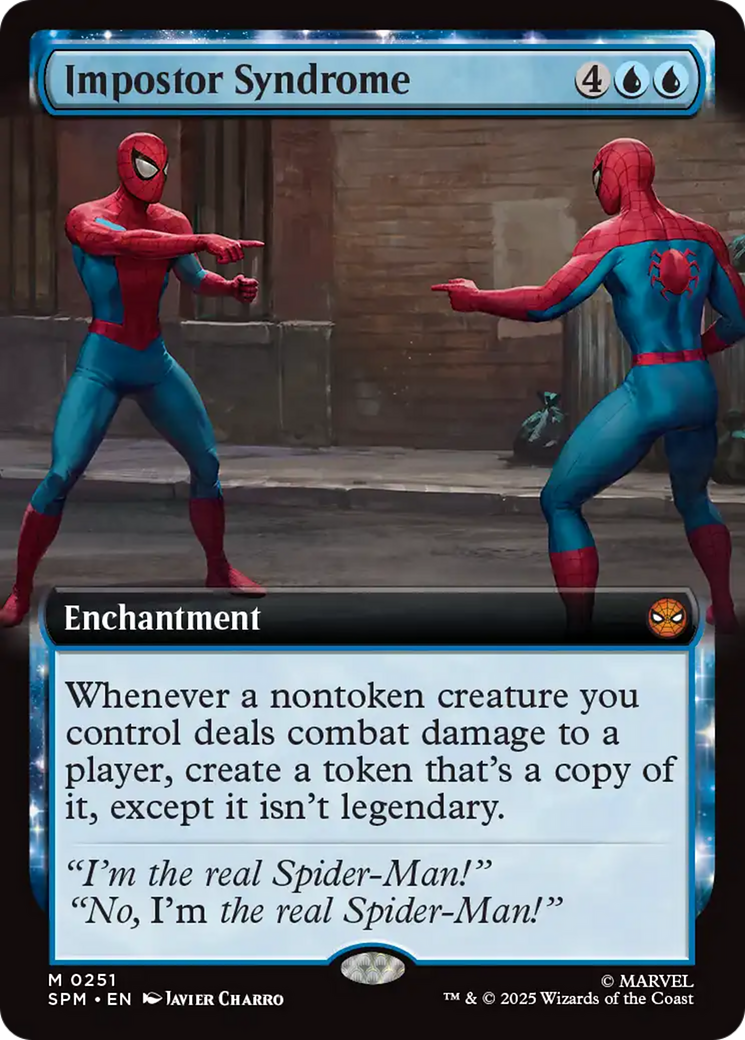 Impostor Syndrome - Mythic Enchantment card from Marvel's Spider-Man