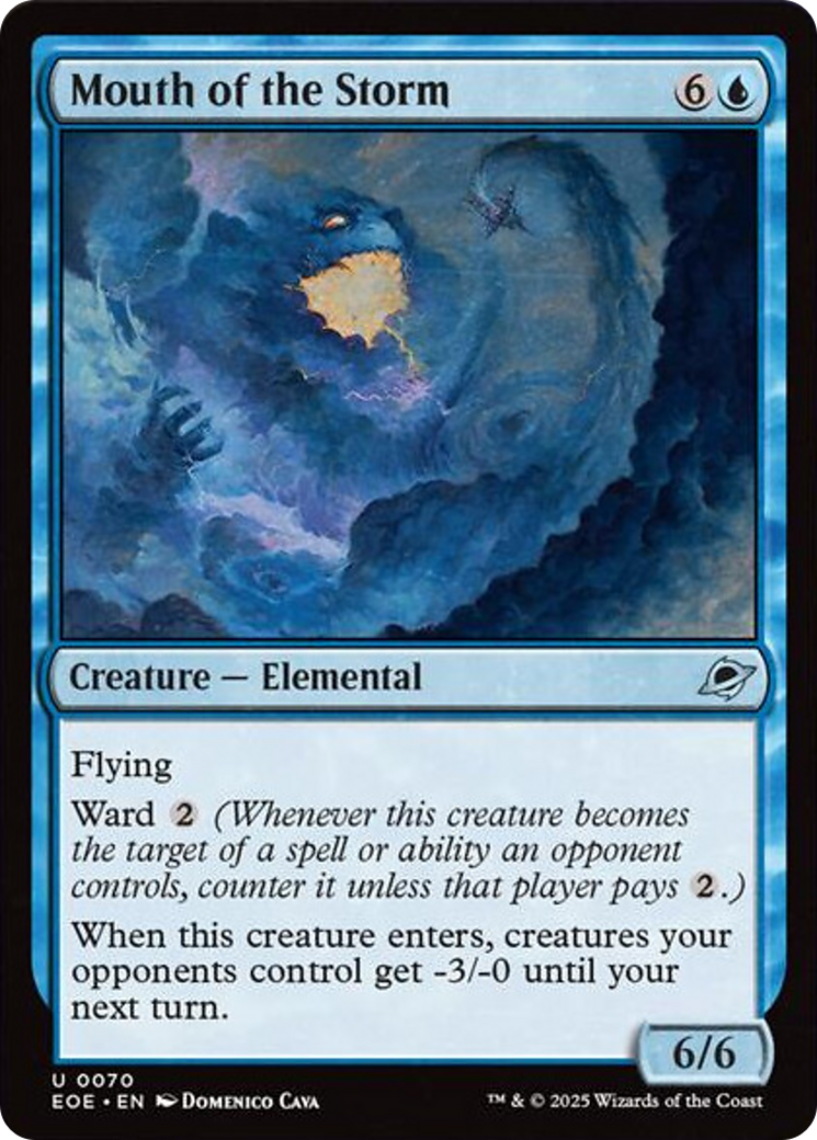 Mouth of the Storm - Uncommon Creature — Elemental card from Edge of Eternities