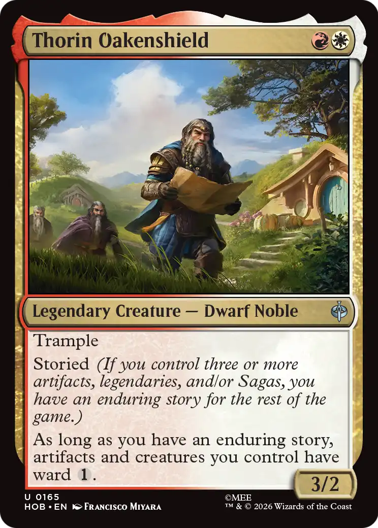 Thorin Oakenshield - Uncommon Legendary Creature — Dwarf Noble card from The Hobbit
