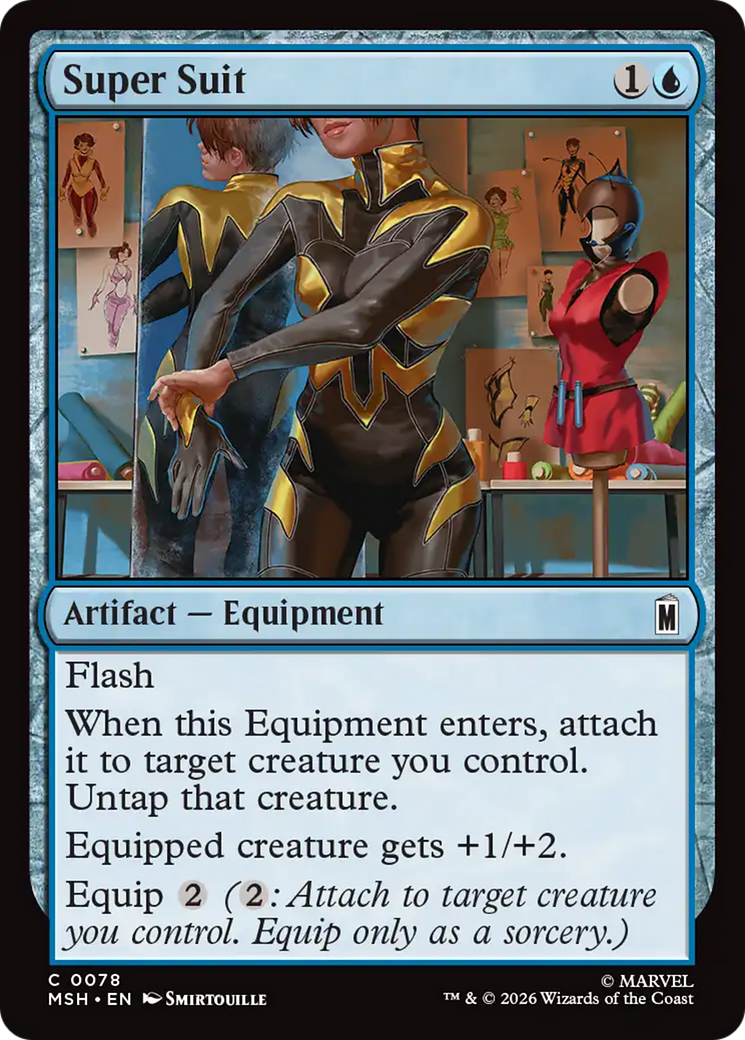 Super Suit - Common Artifact — Equipment card from Marvel Super Heroes