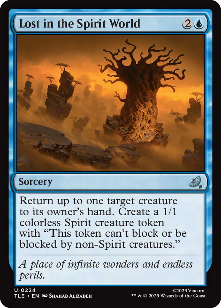 Lost in the Spirit World - Uncommon Sorcery card from Avatar: The Last Airbender Eternal