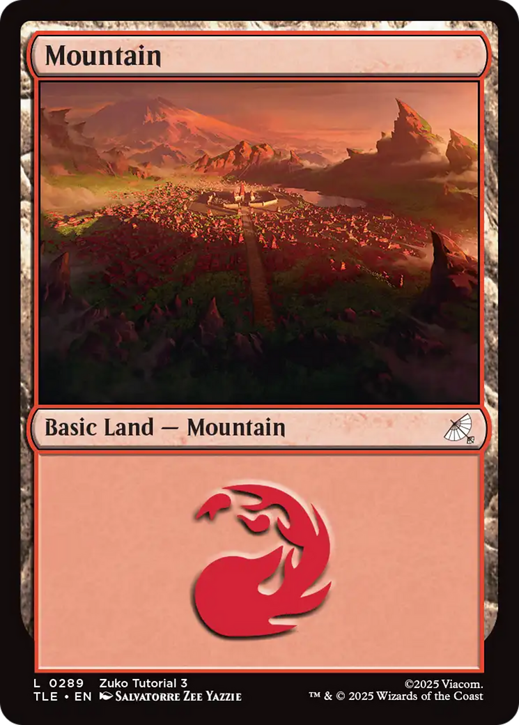 Mountain - Common Basic Land — Mountain card from Avatar: The Last Airbender Eternal