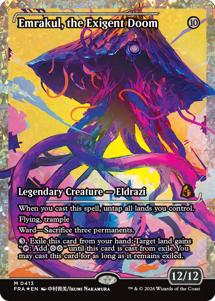 Emrakul, the Exigent Doom - Mythic Legendary Creature — Eldrazi card from Reality Fracture