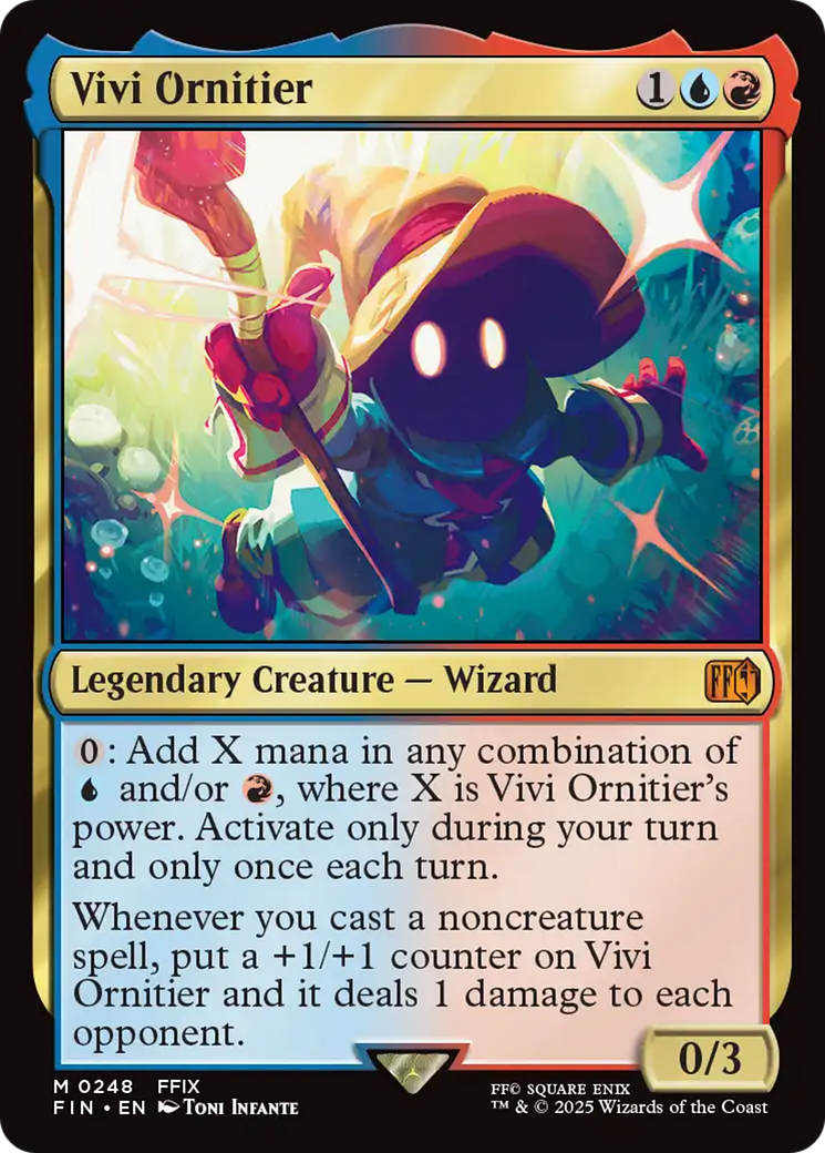 Vivi Ornitier - Mythic Legendary Creature — Wizard card from Final Fantasy