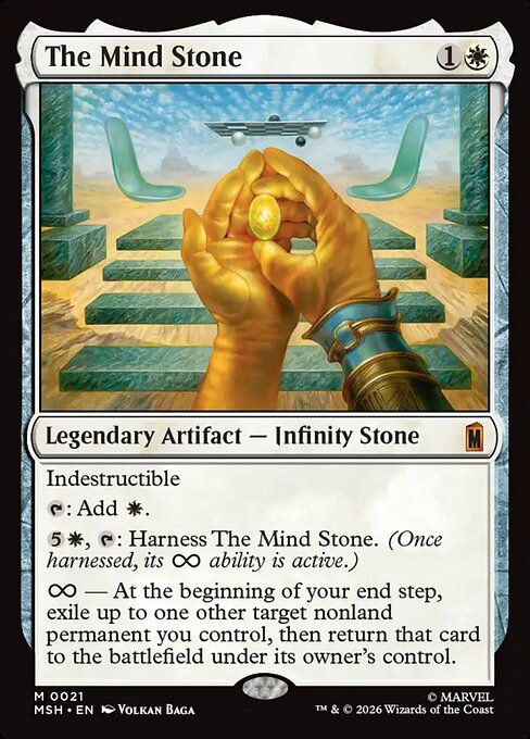 The Mind Stone - Mythic rare card from Marvel Super Heroes