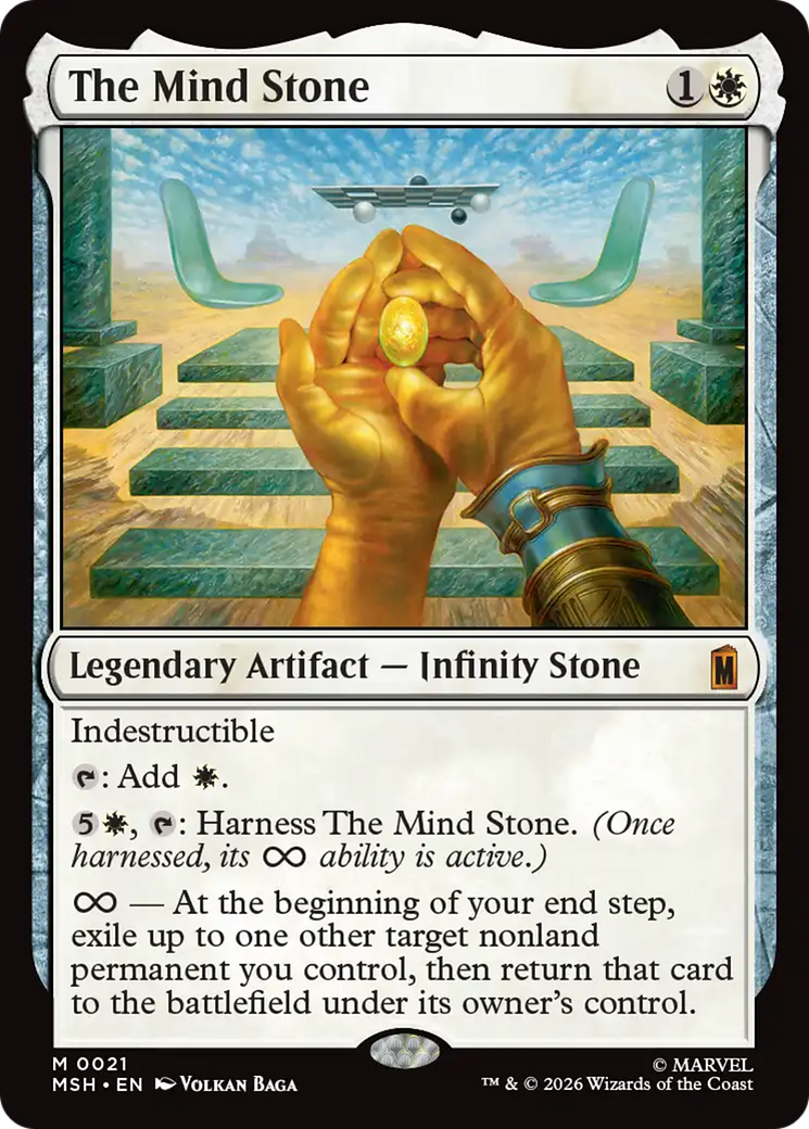 The Mind Stone - Mythic Legendary Artifact — Infinity Stone card from Marvel Super Heroes