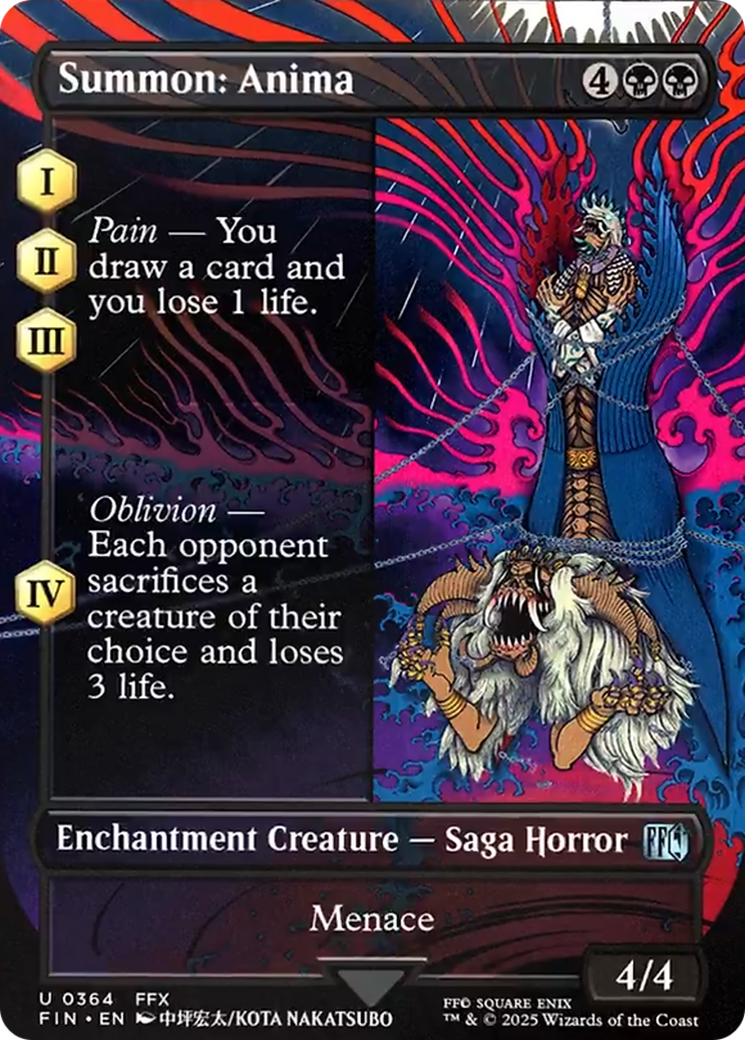 Summon: Anima - Uncommon Enchantment Creature — Saga Horror card from Final Fantasy