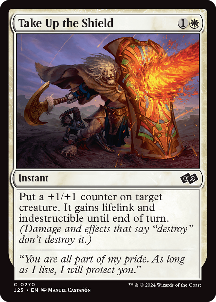Take Up the Shield - Common Instant card from Foundations Jumpstart