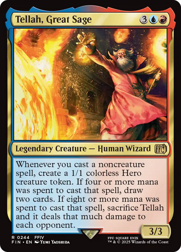 Tellah, Great Sage - Rare Legendary Creature — Human Wizard card from Final Fantasy