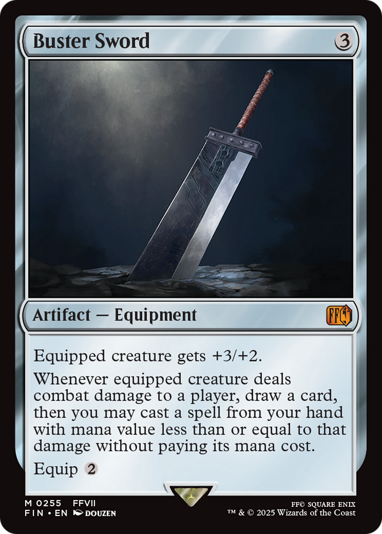 Buster Sword - Mythic Artifact — Equipment card from Final Fantasy