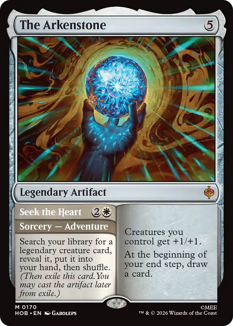 The Arkenstone // Seek the Heart - Mythic Sorcery — Adventure card from The Hobbit