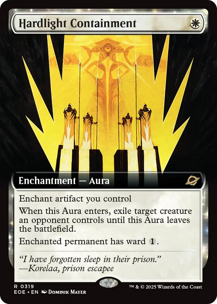Hardlight Containment - Rare Enchantment — Aura card from Edge of Eternities
