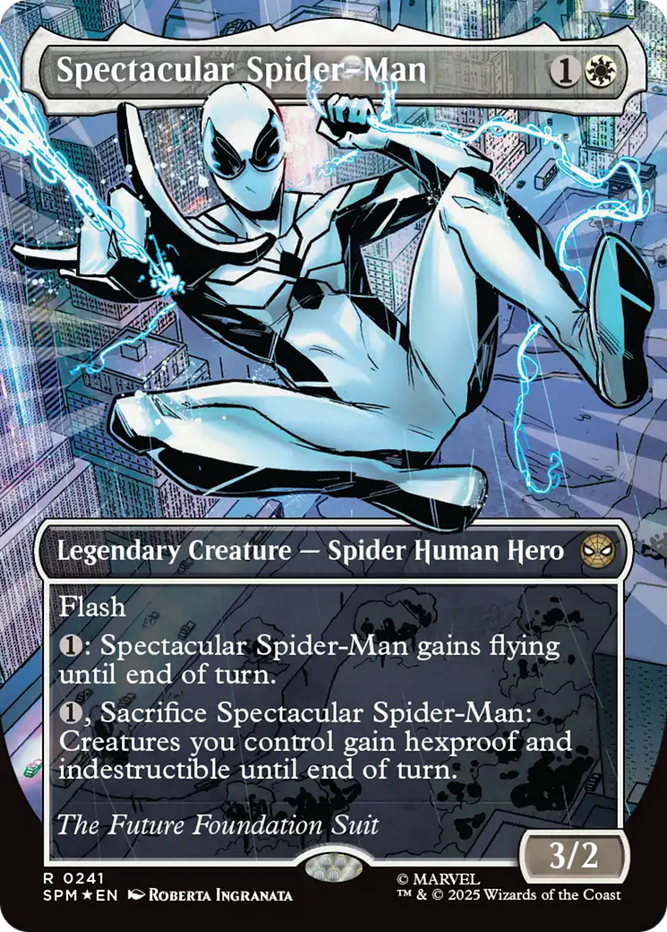 Spectacular Spider-Man - Rare Legendary Creature — Spider Human Hero card from Marvel's Spider-Man