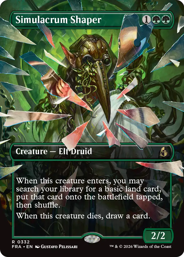 Simulacrum Shaper - Rare Creature — Elf Druid card from Reality Fracture
