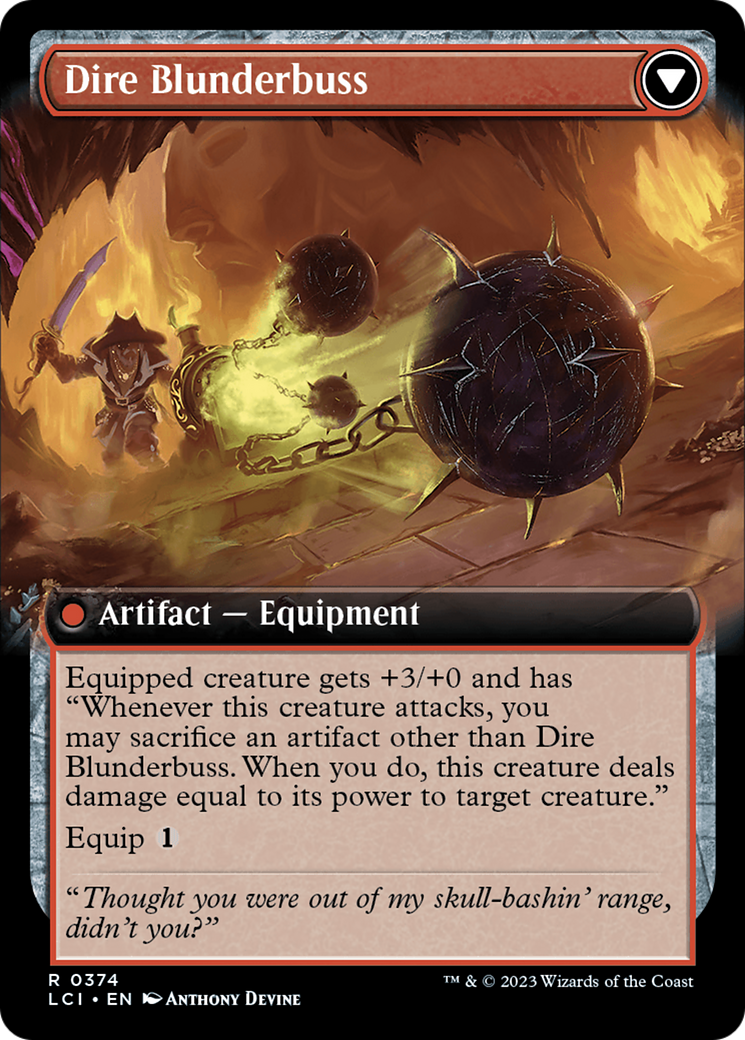 Image of card Dire Flail // Dire Blunderbuss back