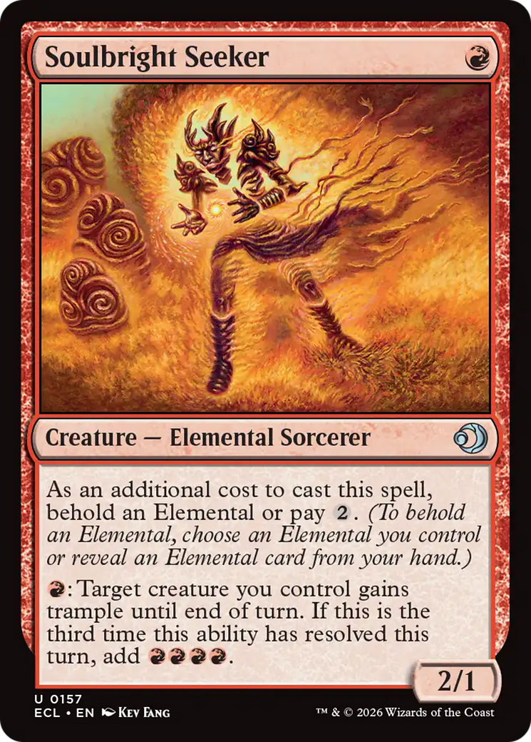 Soulbright Seeker - Uncommon Creature — Elemental Sorcerer card from Lorwyn Eclipsed