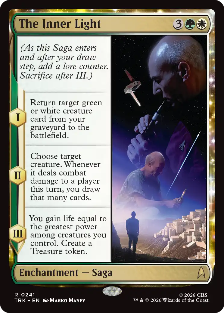 The Inner Light - Rare Enchantment — Saga card from Star Trek