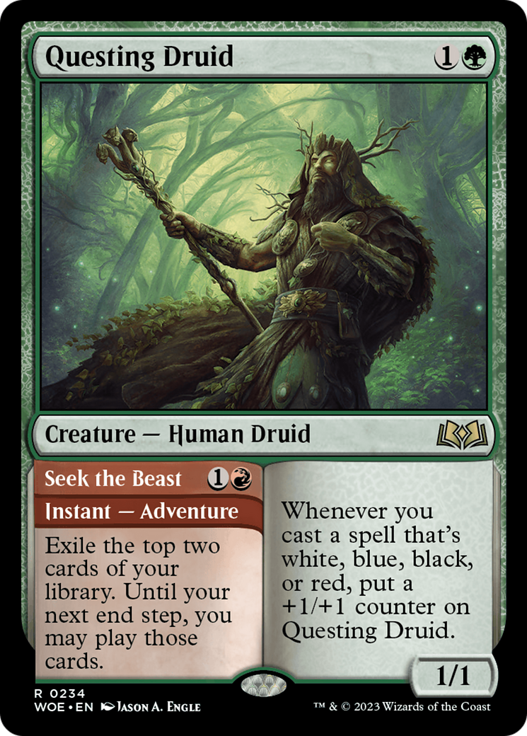 Image of card Questing Druid // Seek the Beast