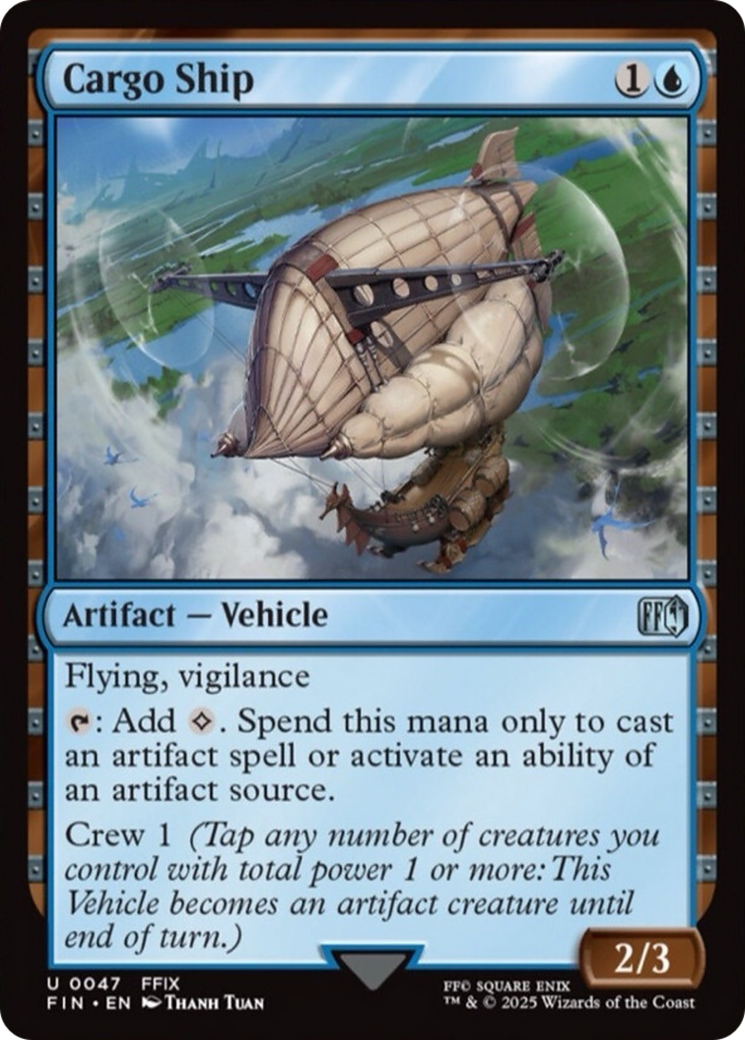 Cargo Ship - Uncommon Artifact — Vehicle card from Final Fantasy