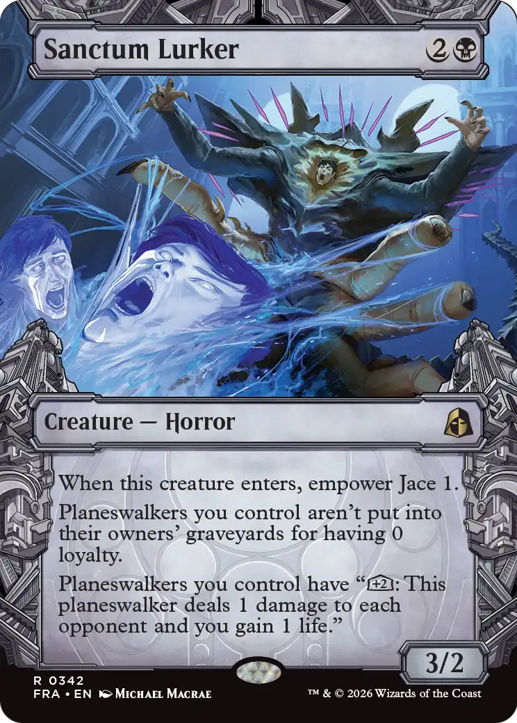 Sanctum Lurker - Rare Creature — Horror card from Reality Fracture