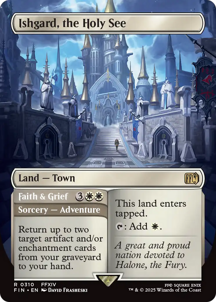 Ishgard, the Holy See // Faith & Grief - Rare Sorcery — Adventure card from Final Fantasy