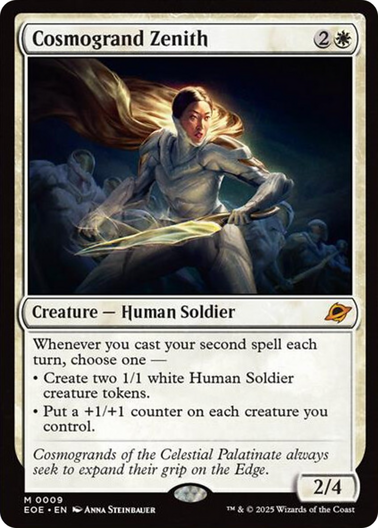 Cosmogrand Zenith - Mythic Creature — Human Soldier card from Edge of Eternities