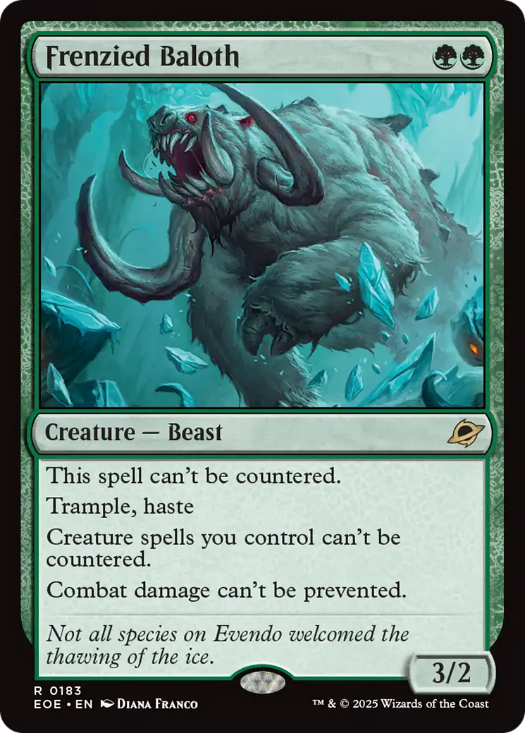 Frenzied Baloth - Rare Creature — Beast card from Edge of Eternities