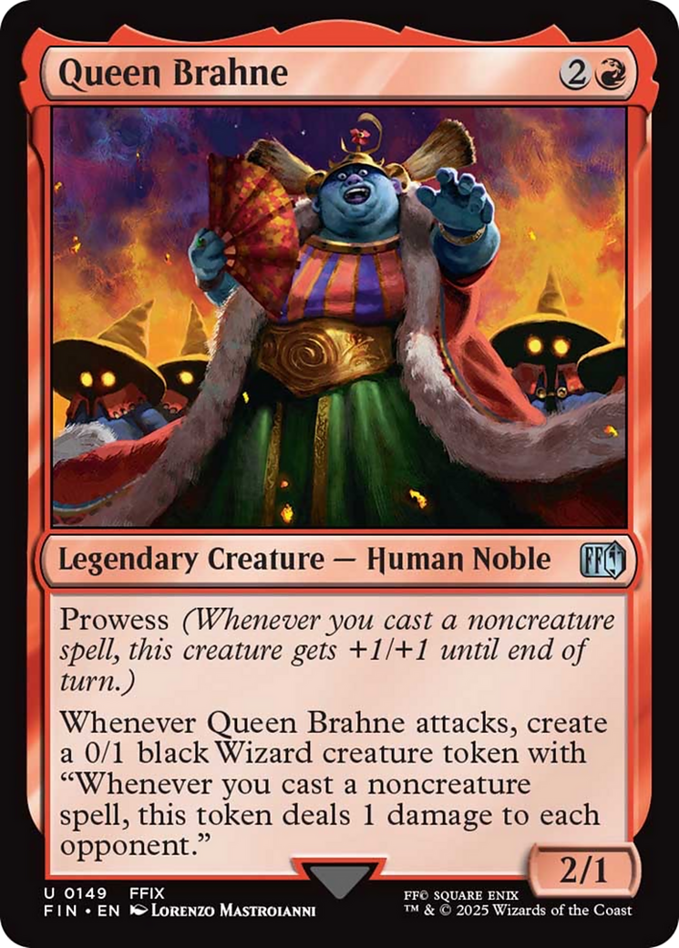 Queen Brahne - Uncommon Legendary Creature — Human Noble card from Final Fantasy