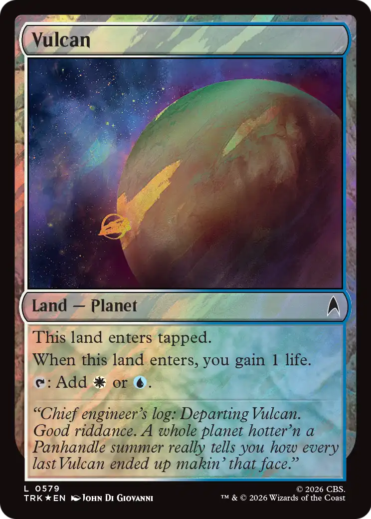Vulcan - Common Land — Planet card from Star Trek