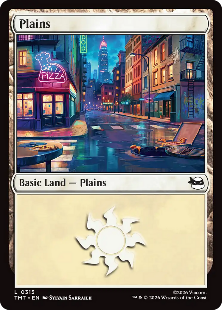 Plains - Common Basic Land — Plains card from Teenage Mutant Ninja Turtles