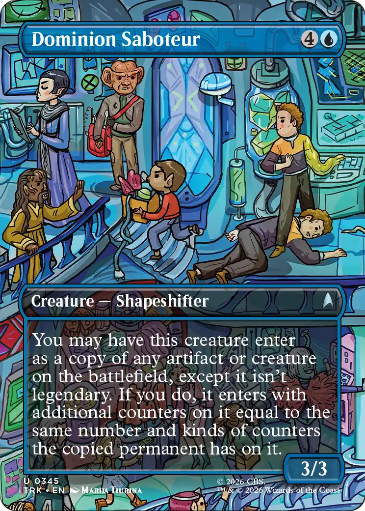 Dominion Saboteur - Uncommon Creature — Shapeshifter card from Star Trek