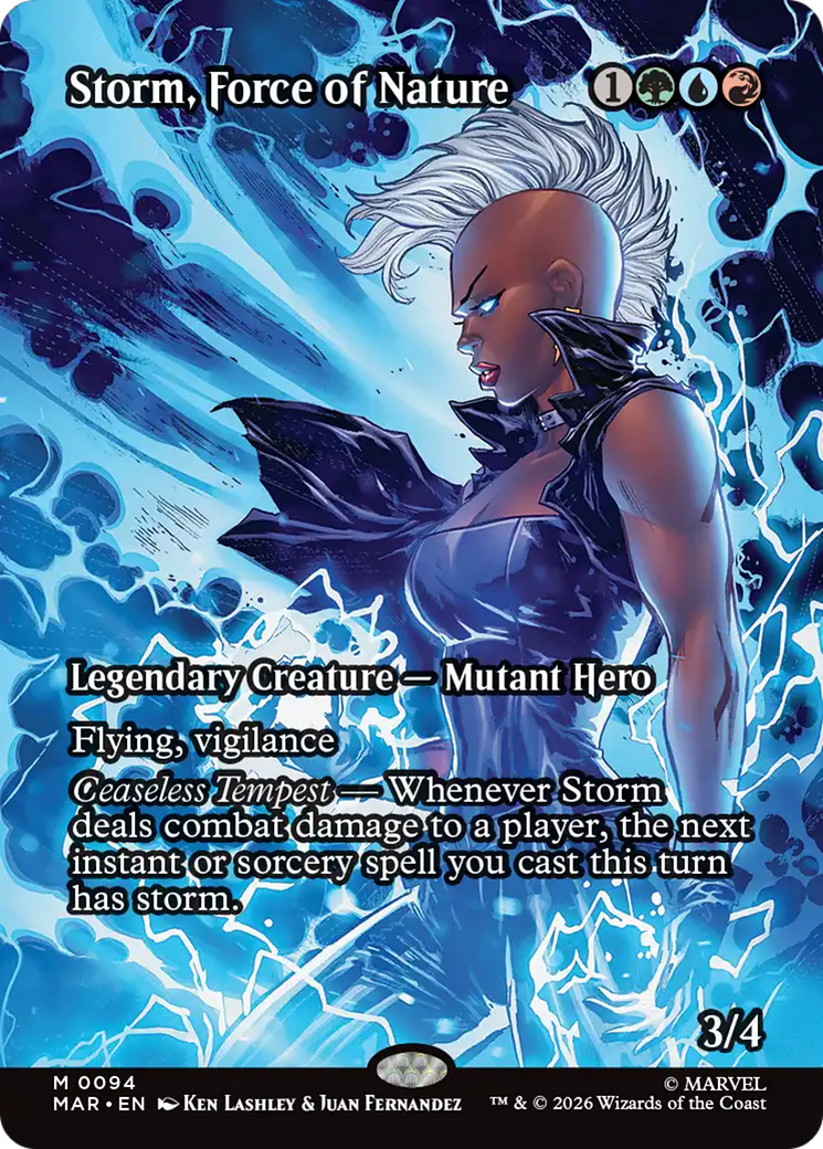 Storm, Force of Nature - Mythic Legendary Creature — Mutant Hero card from Marvel Universe
